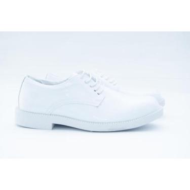 Imagem de Sapato Social Patriota Marinha Branco Verniz, Branco, 43