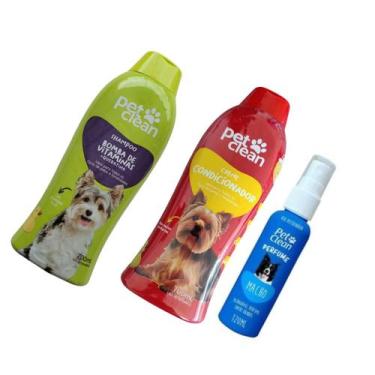 Imagem de Kit PetClean Shampoo Bomba Vitamina + Condicionador Perfume Banho e To
