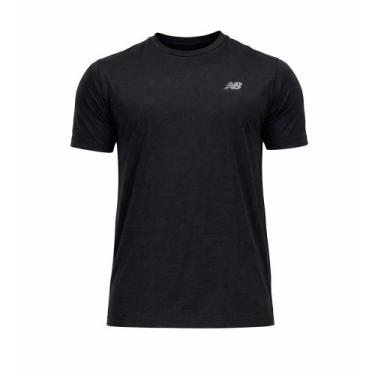 Imagem de Camiseta New Balance Athletic Runs Preta Masculina, G