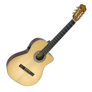 Imagem de Violão Eletroacústico 6 Cordas Nylon Waldman Clcex1010 N