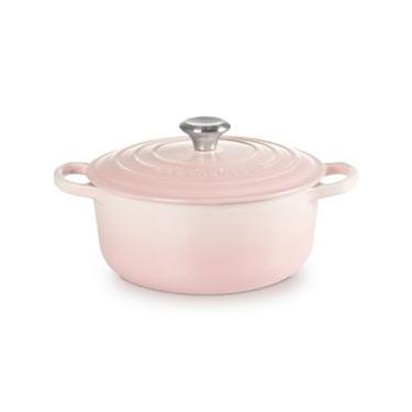 Imagem de PANELA REDONDA LE CREUSET SIGNATURE 22CM EM FERRO FUNDIDO ESMALTADO SHELL PINK  2117722...