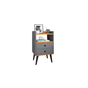 Imagem de Mesa De Cabeceira Dream Pés Preto Decoração Quarto - RPM - RPM Móveis