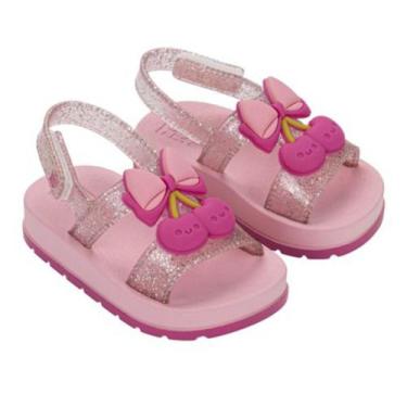 Imagem de Sandália Zaxynina Cherry Infantil Feminina Frutas Glitter Conforto -, 