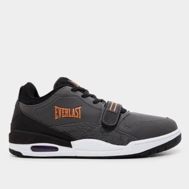 Imagem de Tênis Everlast Florida Masculino, Cinza, Laranja, 42