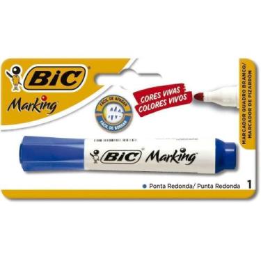 Imagem de Pincel para Quadro Branco Marking Recarregável Azul - Bic