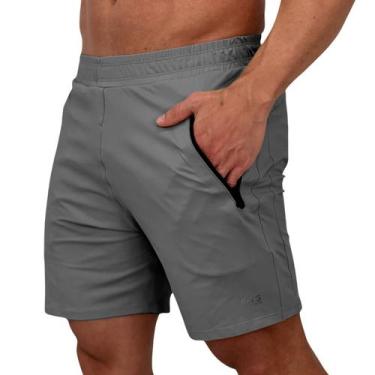 Imagem de Bermuda Masculina Em Poliamida De Academia Fitness Com Bolso - Fits Gy