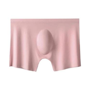 Imagem de Cuecas Boxer Masculinas De Seda Gelada Para O Verão - Kit Com 10 Peças