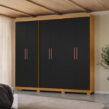 Imagem de Roupeiro 240cm 6 Portas 4 Gavetas Sem Espelho - SSX Multicoisas - Inco