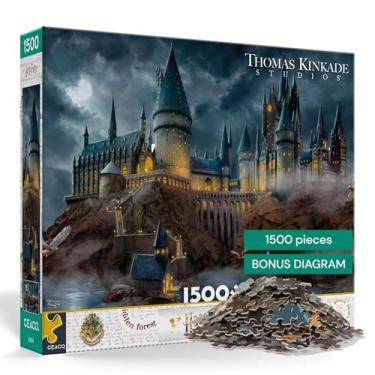 Imagem de Ceaco - Quebra-cabeça Thomas Kinkade - Harry Potter - Castelo de Hogwart - 1500 peças