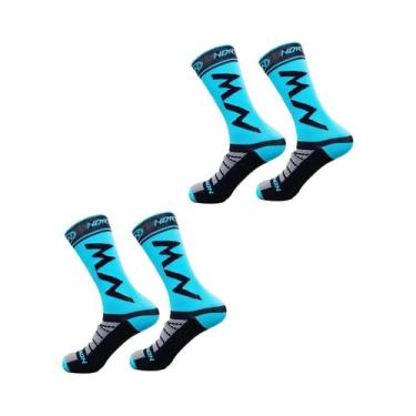 Imagem de Meias Para Treinamento Ao Ar Livre, Corrida, Ciclismo, 2 Pares, Meias 