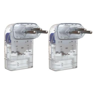 Imagem de Kit 2 Protetores Contra Surto iClamper Pocket Fit 3P 10A Transparente 