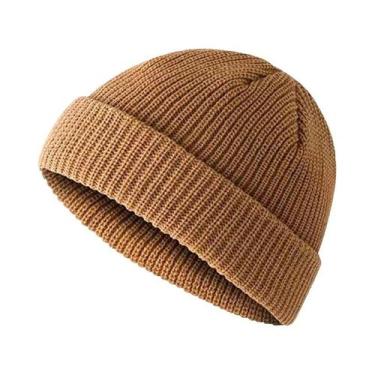 Imagem de Gorro De Lã Unissex Quente De Inverno, Estilo Pescador, Curto, Com Pun