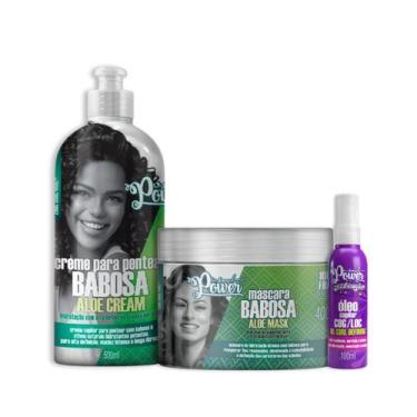 Imagem de Soul Power Babosa Masc 400ml + Cpp 500ml + Text Óleo 100ml
