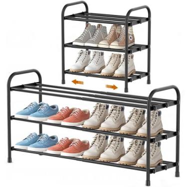 Imagem de Estante INSMART para Sapatos Ajustável Expandível de 3 Níveis
