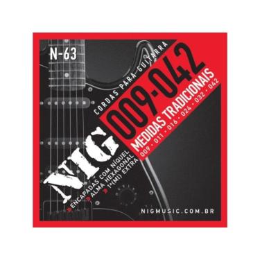 Imagem de Encordoamento Para Guitarra .009 N63 Nig