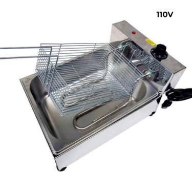 Imagem de Fritadeira Elétrica 5 Litros Industrial Profissional em Inox Voltagem: