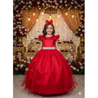 Imagem de Vestido Longo Amanda Vermelho para Festas e Eventos Especiais - Marie,