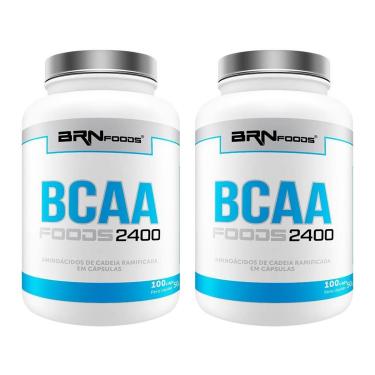 Imagem de Kit 2x BCAA  2400 - 100 cáps – BRN Foods-Unissex