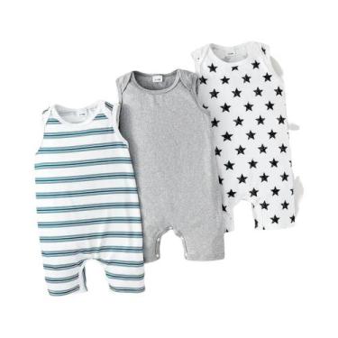 Imagem de Conjunto De Macacão Sem Mangas Para Bebê Menino De Verão, Conjunto De 