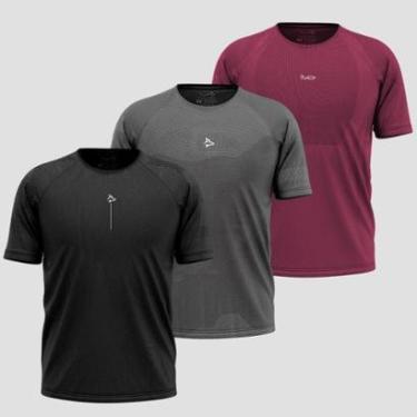 Imagem de Kit 3 Camisetas Apex Sem costura Alpha Co-Masculino
