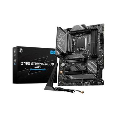 Imagem de Placa-Mãe MSI Z790 Gaming Plus, Intel, ATX, DDR5, RGB, Wi-Fi, Preto - 