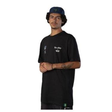 Imagem de Camiseta Lost 22623008 Rick and Morty Shock - Preto-Masculino