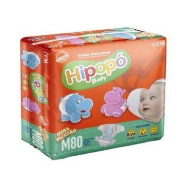Imagem de Fralda hipopo baby hiper pacotão m c/70 - Hipopó Baby