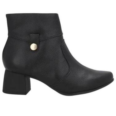 Imagem de Bota Usaflex Ap04001001 Couro Bico Redondo-Feminino