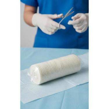Imagem de 2x Kit 60 Ataduras Crepom 12cm X 1,8m Para Curativos Seguros - Congrat