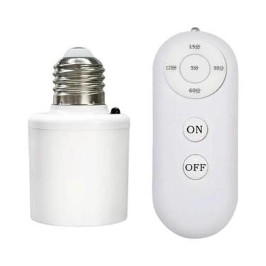 Imagem de Suporte De Lâmpada Inteligente Com Timer E27 60W, Controle Remoto Sem 