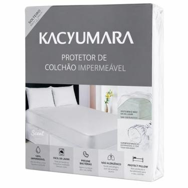 Imagem de Protetor de Colchão Impermeável Solteiro King - Kacyumara, BRANCO