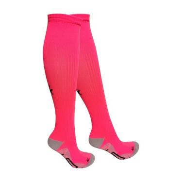 Imagem de Meia Compressão Esportiva Corrida Ciclismo Bike Triathlon WOD Kit Com 