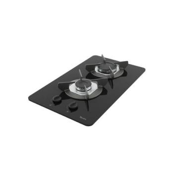 Imagem de Cooktop Terim Safe Ferro Fundido 2 Bocas a Gas, Preto, Bivolt