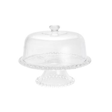 Imagem de Prato Para Bolo Cristal 31cm Com Base E Tampa Pearl Wolff