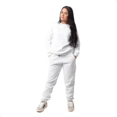 Imagem de Conjunto de Moletom Feminino Gola Careca quentinho e confortável  - Te