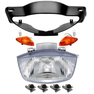 Imagem de Carenagem Farol, Pisca, Bloco, Presilha Biz 100 98 Á 05 Preto - PLASMO