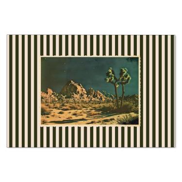 Imagem de Pôster de arte de parede Western Desert Night Landscape 40x60cm - Hong