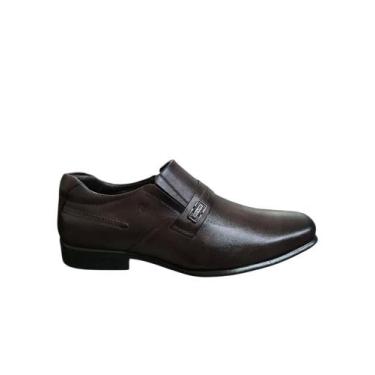 Imagem de Kit sapato social rafarillo em couro 45034-01pk, Mogno, 39