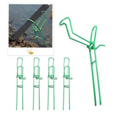 Imagem de Suporte Vara de Pesca em Aço Regulável com Manivela Barranco 38cm Fluo