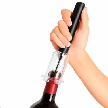 Imagem de Saca Rolha Abridor Garrafa Vinho Sucção Pressão Bomba De Ar - CIM