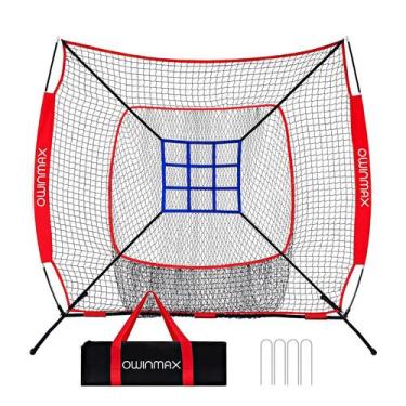 Imagem de Rede de treino de beisebol OwinMax 213 x 213 cm portátil