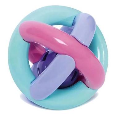 Imagem de Bola Maluquinha Com Chocalho Brinquedo Bebê Cor Colorida - Mercotoys, 