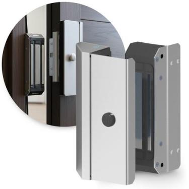 Imagem de Fechadura Inox Eletroímã M100 Com Sensor Imã Magnética Ipec - Ipec