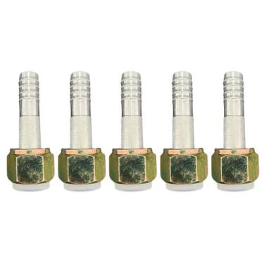 Imagem de Kit 5 Conexões Ar Cond Reta Oring Fêmea 12mm Alumínio - LETÍCIA AR CON