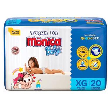 Imagem de Fralda Turma Da Mônica Jumbo - Tam XG (12 a 15kg) - 20 fraldas