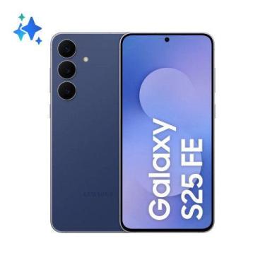Imagem de Smartphone Galaxy S25 FE 256GB 8GB Samsung, 256GB, Azul Marinho