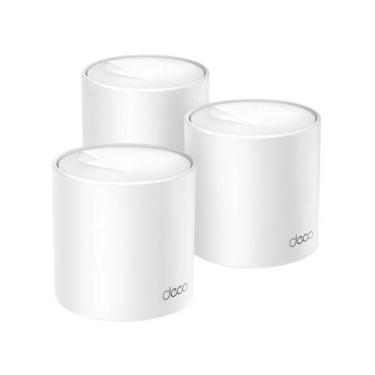 Imagem de Kit Roteador Mesh AX1500 Deco X10 1201Mbps Wi-Fi 6 3 Unidades, Branco