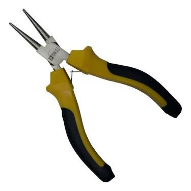 Imagem de Alicate Mini Bico Curvo 4,5" Forjado em Aço de Alta Qualidade com Empunhadura em PVC e Borracha Acetinado Dtools