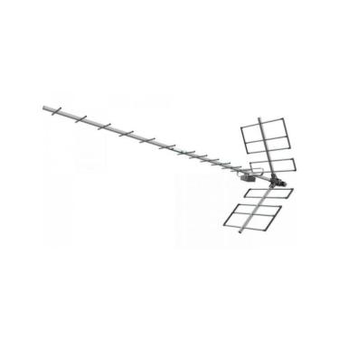 Imagem de Antena Digital Proeletronic PROHD-1118 Alto Ganho 18 Dbi em Alumínio para TV UHF e Analógica 14~69 Branca