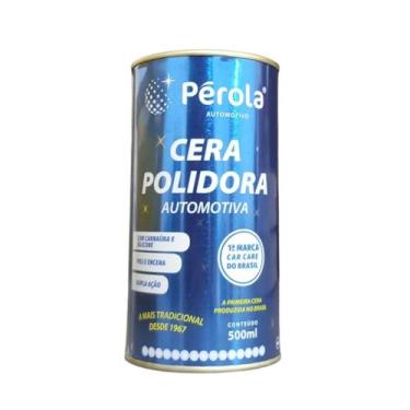 Imagem de Cera Polidora Automotiva Pérola 500ml  Com Carnaúba e Silicone, Dupla 